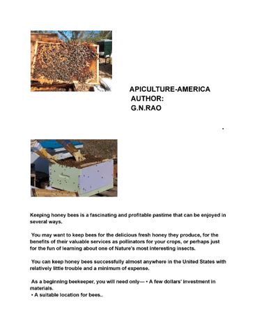 APICULTURE-AMERICA