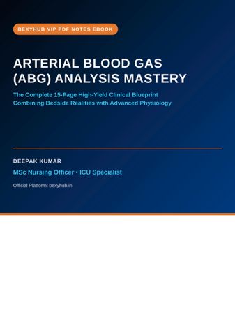 Arterial Blood Gas Analysis Mastery