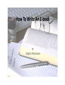 How To Write An E-book