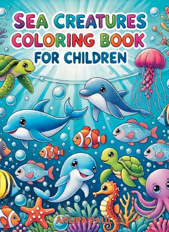 Sea Creatures Colouring Book For Children