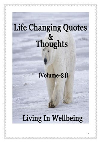 Life Changing Quotes & Thoughts (Volume 81)