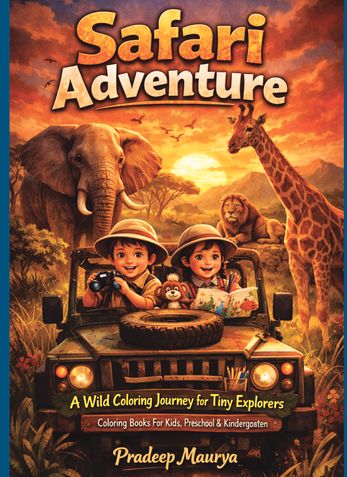 Safari Adventure: A Wild Coloring Journey for Tiny Explorers, Coloring Books For Kids, Preschool & Kindergarten