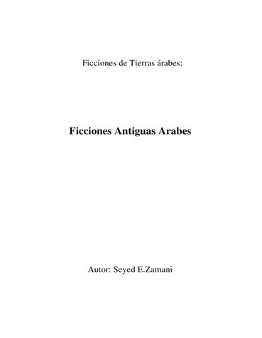 Ficciones Antiguas Arabes