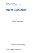 How to Teach English : a clean idea for English Pedagogy