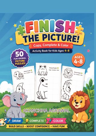 Finish the Picture! Copy, Complete & Color Activity Book
