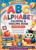 ABC Alphabet Coloring & Tracing Book for Kids Ages 3-6