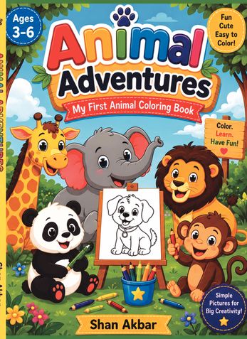 Animal Adventures | My First Animal Coloring Book