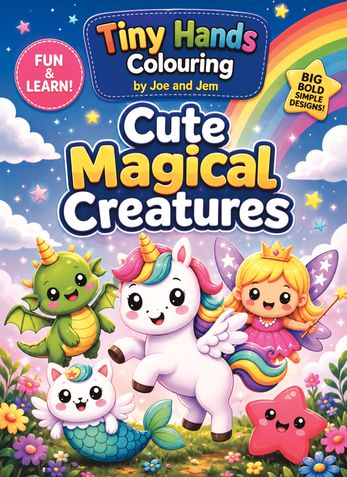 Tiny Hands Colouring: Cute Magical Creatures