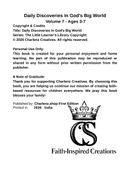 Daily Discoveries In God's Big World - Volume 7