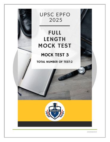 UPSC EPFO/APFC Full-Length Mock Test III: 120 Topic-Wise Practice Questions with Explanations