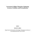 Assessment in Higher Education: Enhancing  Accuracy, Feedback, and Personalization