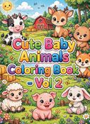 Big and Bold Cute Animals Coloring Book