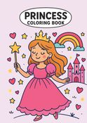 Whimsical Princess Coloring Book for Kids