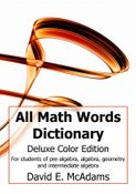 All Math Words Dictionary (Deluxe Color PB)