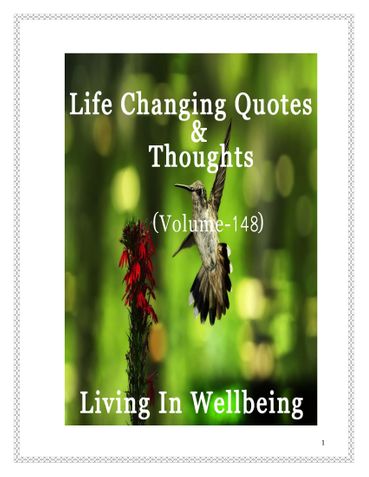 Life Changing Quotes & Thoughts (Volume 148)