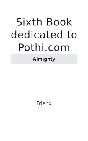 Sixth Book dedicated to Pothi.com