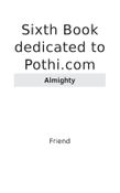 Sixth Book dedicated to Pothi.com