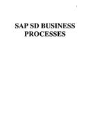 SAP SD BUSINESS PROCESSES