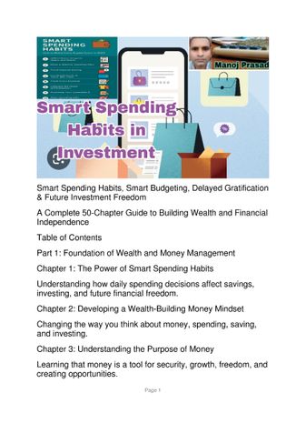 Smart Spending Habits in Investment