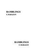 RAMBLINGS