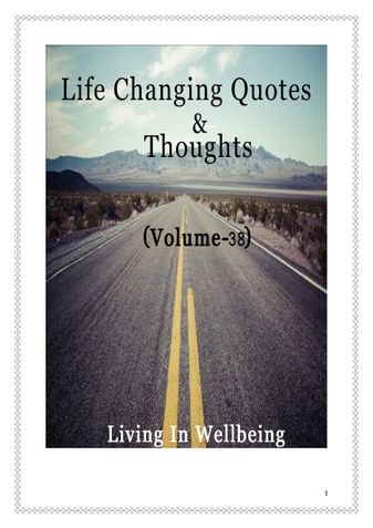 Life Changing Quotes & Thoughts (Volume 38)