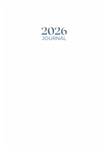 2026 Journal - White Hard cover