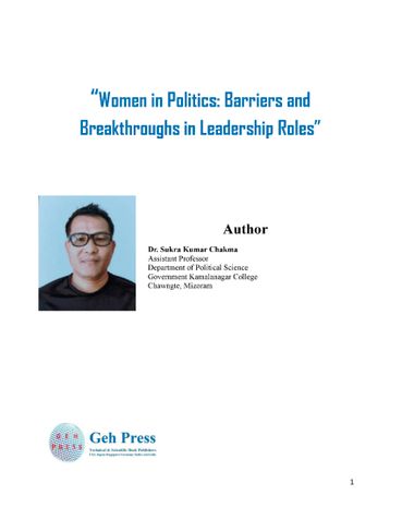 Women in Politics: Barriers and Breakthroughs in Leadership Roles