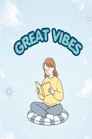 GREAT VIBES ( NOTES TAKING IN BLACK AND WHITE )