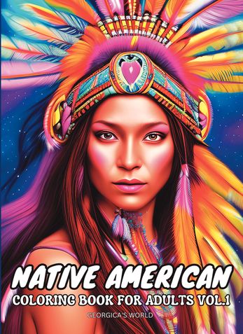 Native American Coloring Book for Women Vol.1