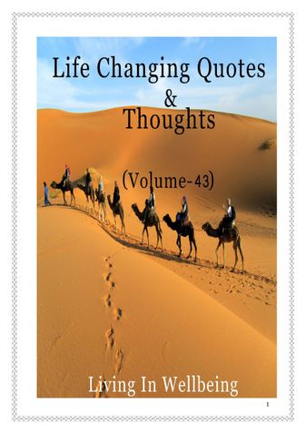 Life Changing Quotes & Thoughts (Volume 43)