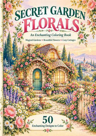 Secret Garden Florals: An Enchanting Coloring Book