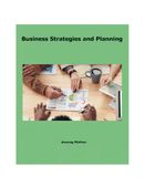 Business Strategies and Planning
