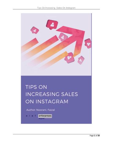 Tips on Increasing Sales On Instagram