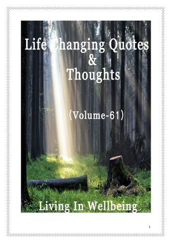 Life Changing Quotes & Thoughts (Volume 61)