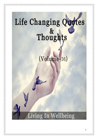 Life Changing Quotes & Thoughts (Volume 36)