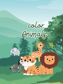 Animals Learning: A Fun Coloring Book for Kids