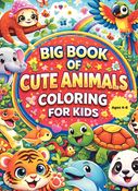 Cute Animals Coloring Book for Kids Ages 3–8