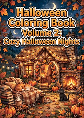 Spooky Cuties: Cute Halloween Coloring Book - Volume 2