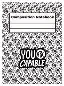 Floral Composition Notebook:100Pages Wide Ruled (7.2*9.75in) Notebook For Kids,Teens,Students And Adults.