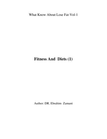 Fitness And  Diets (1)
