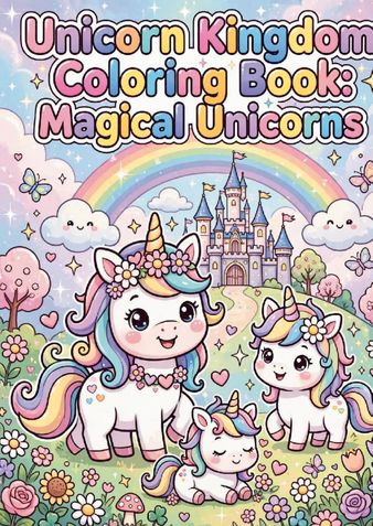 Cute & Chubby Unicorns: My First Coloring Book