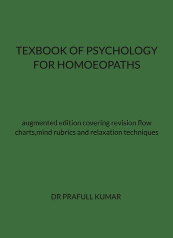 TEXBOOK OF PSYCHOLOGY FOR HOMOEOPATHS
