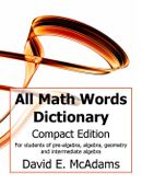 All Math Words Dictionary (Compact HB)