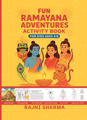 Fun Ramayan Story and Activity Book for Kids Ages 4-8 Years