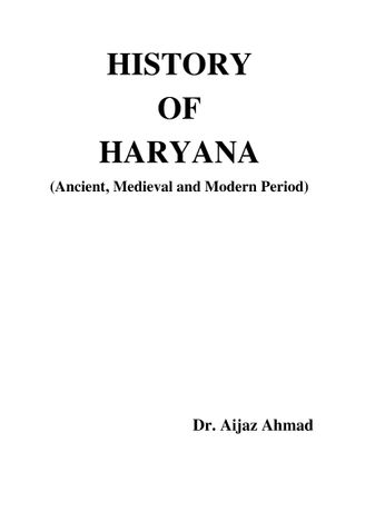 HISTORY OF HARYANA