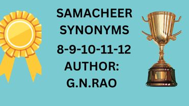 SAMACHEER-SYNONYMS