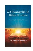 30 Evangelistic Bible Studies: Discovering Christ Through Scripture