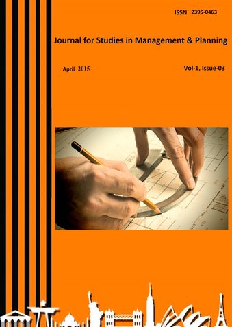 Journal for Studies in Management and Planning, Vol-1 April Part-1