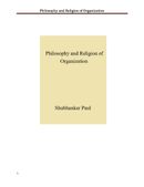 Philosophy and Religion of Organization