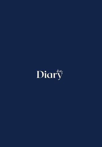 Dear Diary - Ruled (Navy Blue Hard cover)
